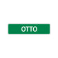 Otto Street Sign Children Name Room Plate