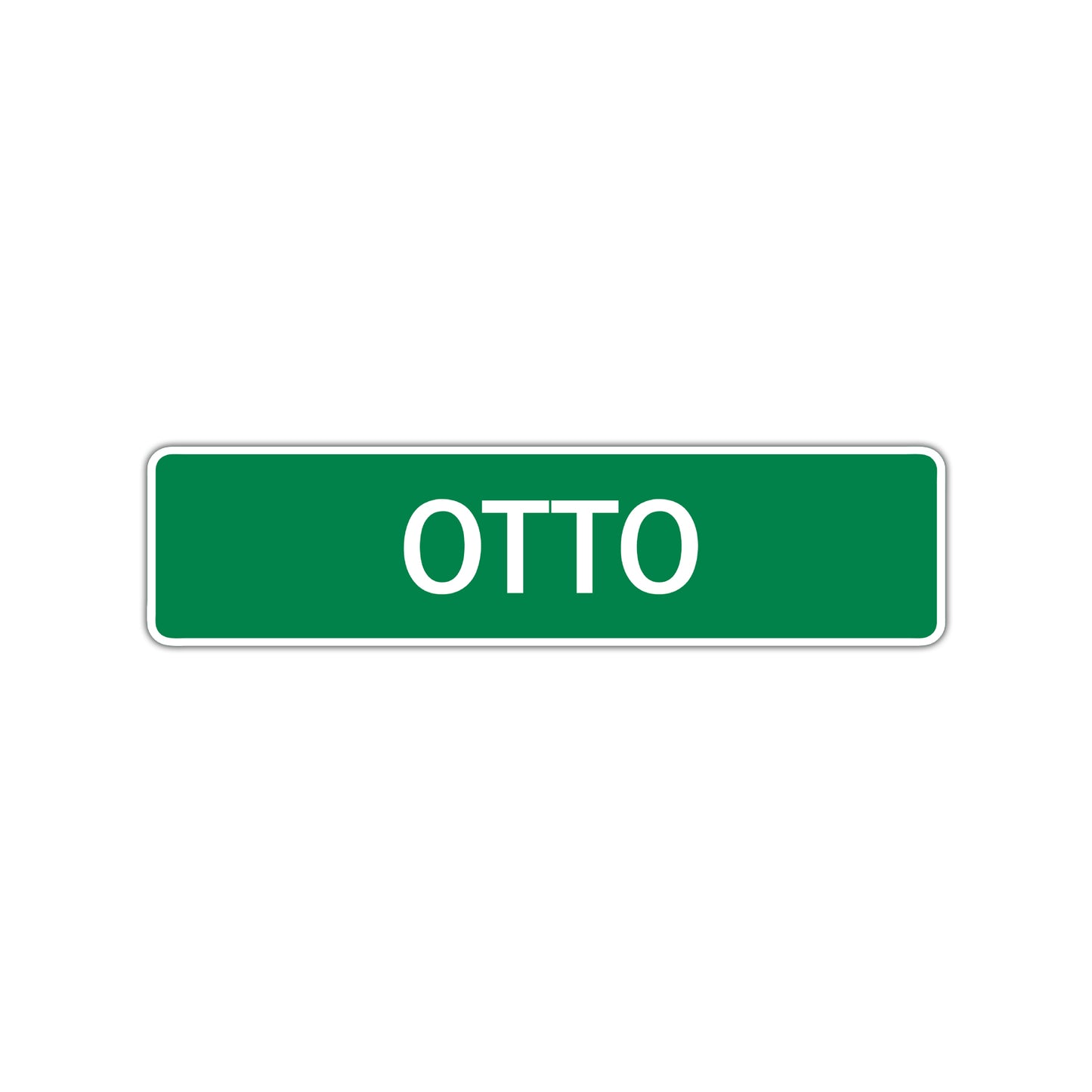 Otto Street Sign Children Name Room Plate