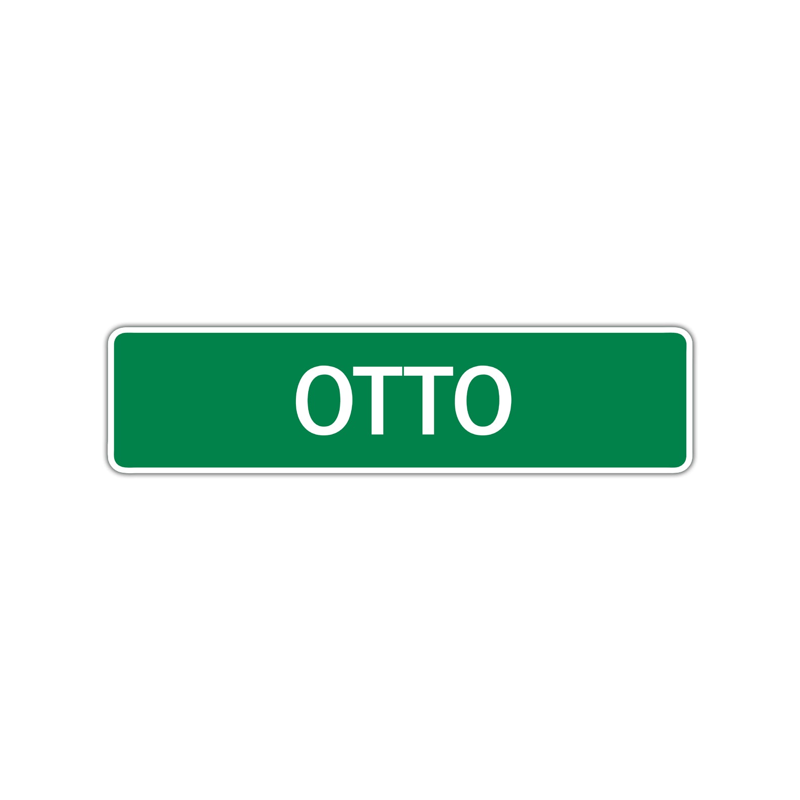 Otto Street Sign Children Name Room Plate