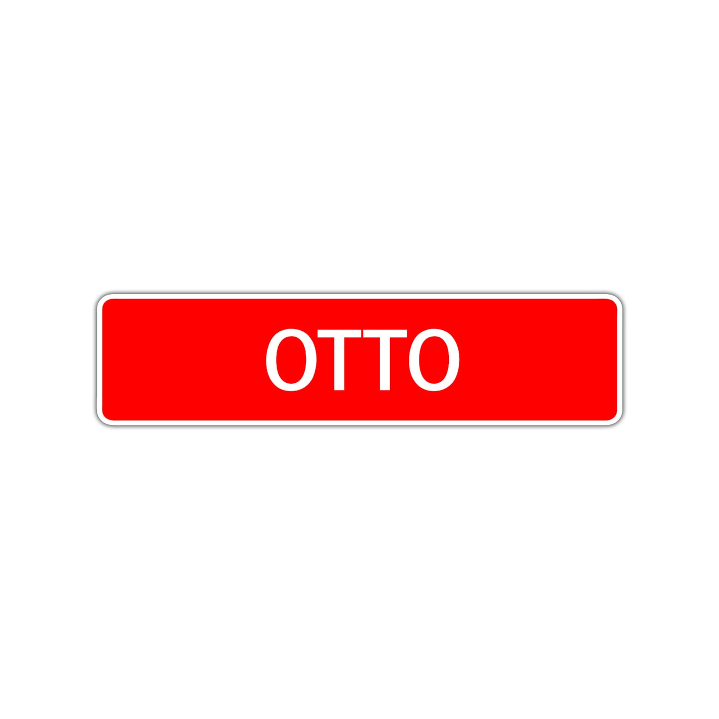 Otto Street Sign Children Name Room Plate
