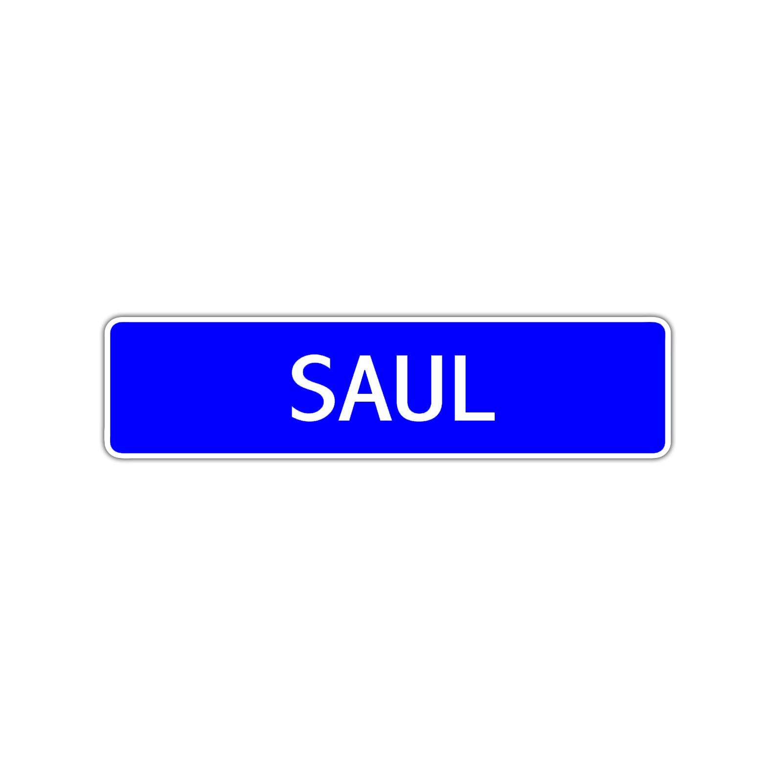 Saul Street Sign Children Name Room Plate