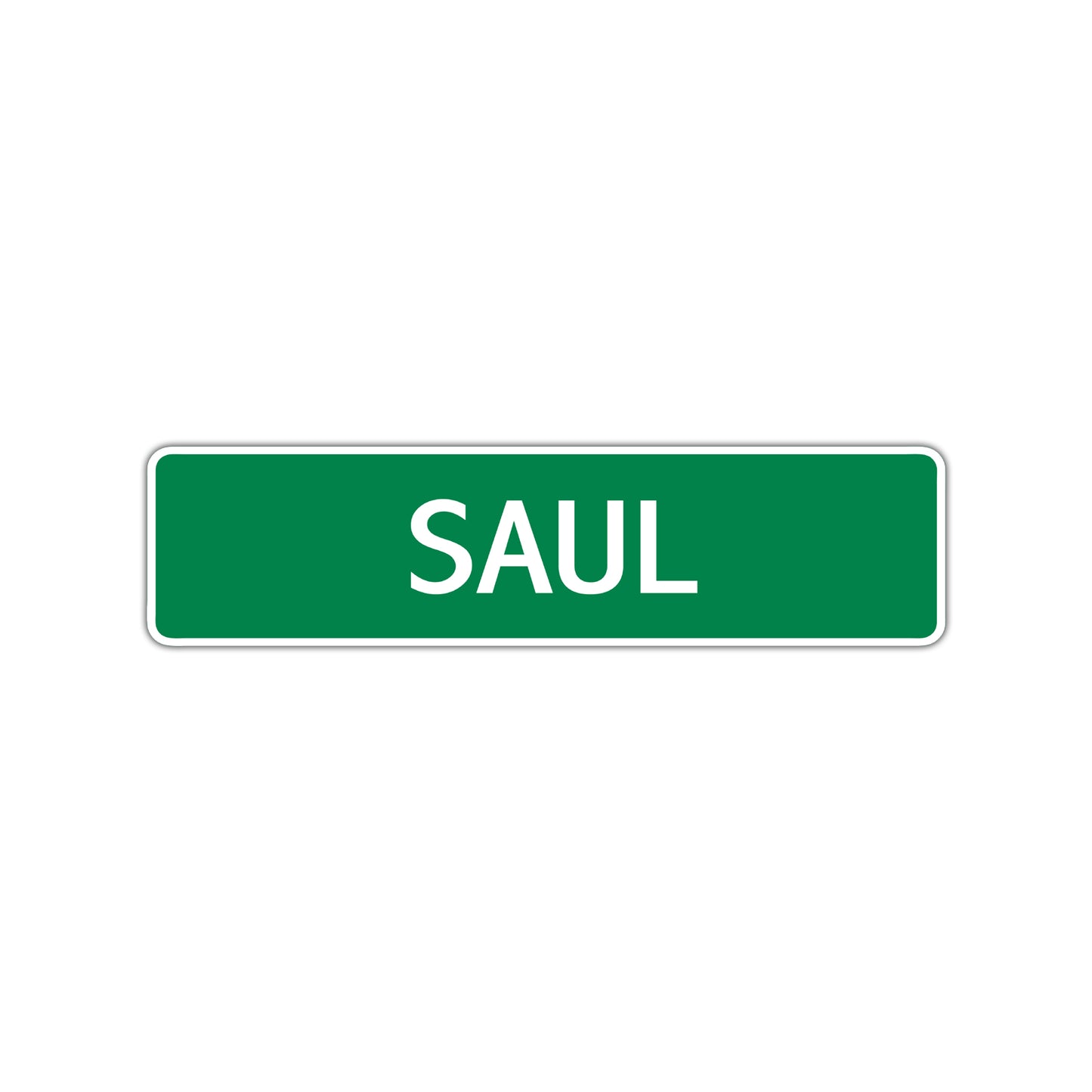 Saul Street Sign Children Name Room Plate