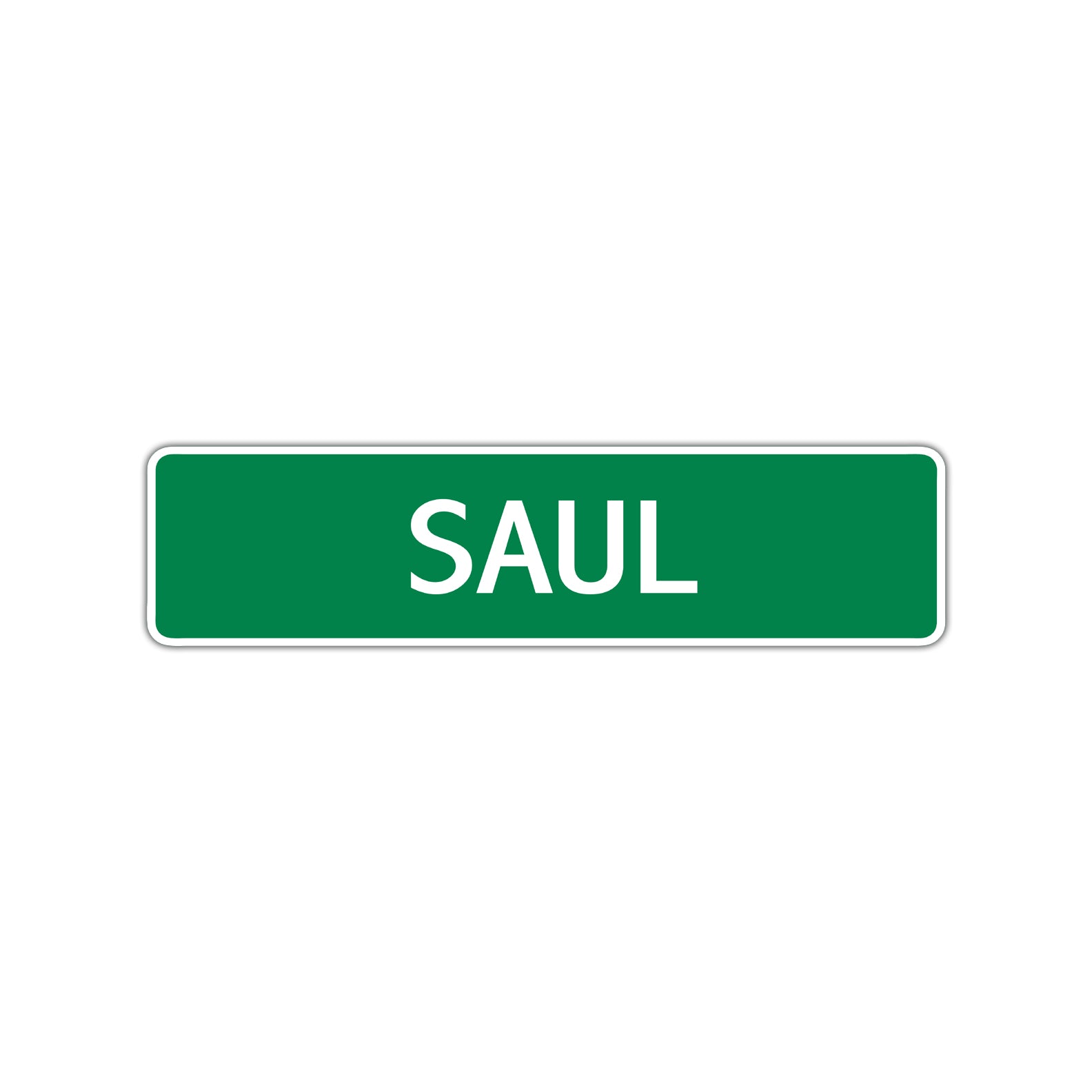 Saul Street Sign Children Name Room Plate