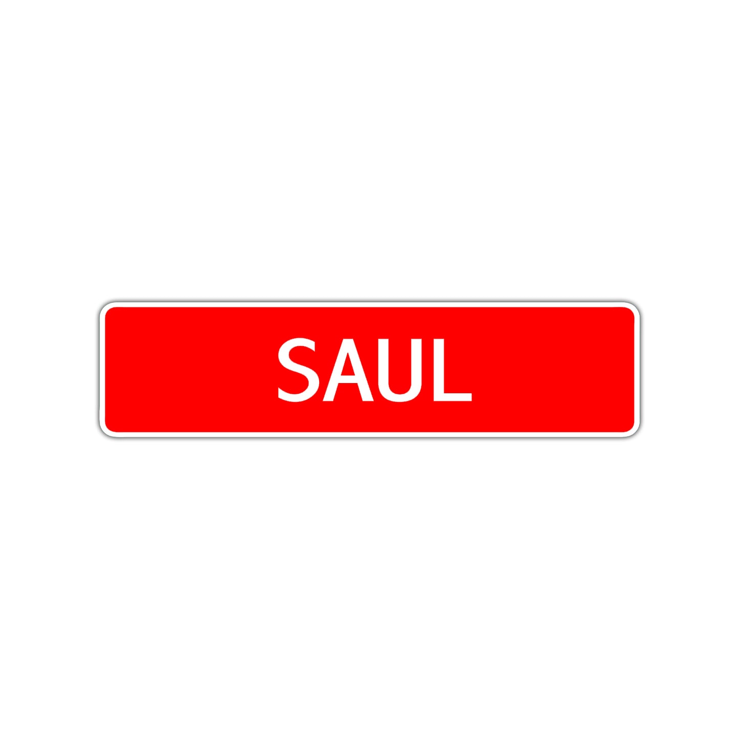 Saul Street Sign Children Name Room Plate