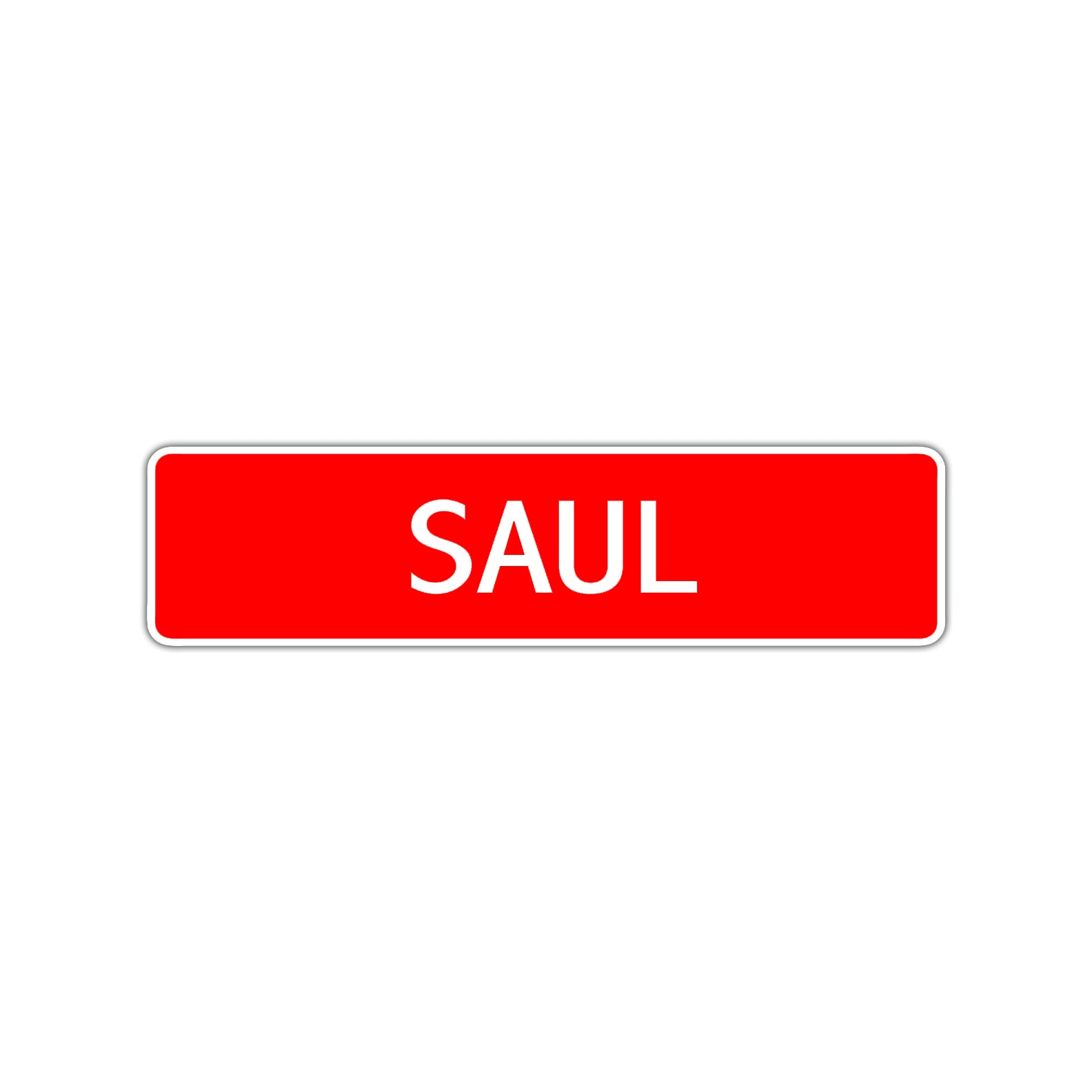 Saul Street Sign Children Name Room Plate
