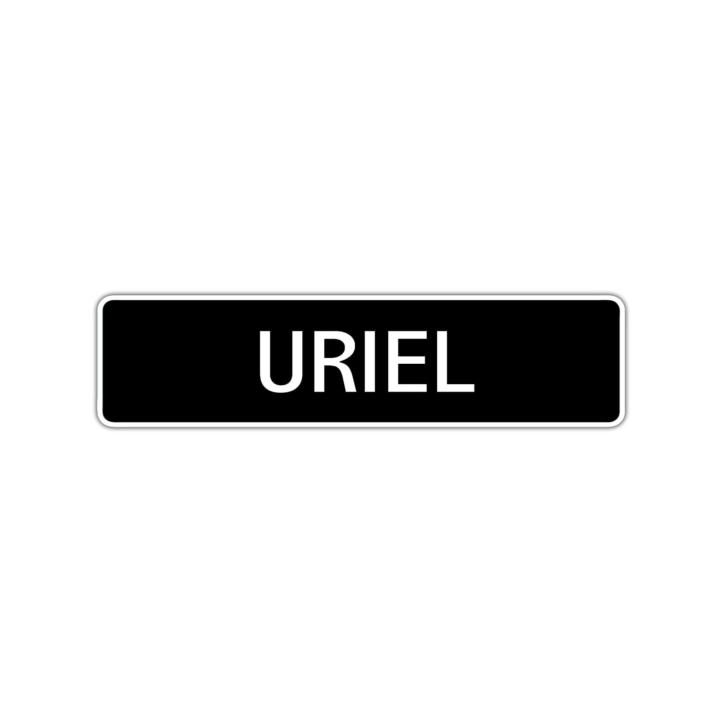 Uriel Street Sign Children Name Room Plate