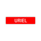 Uriel Street Sign Children Name Room Plate