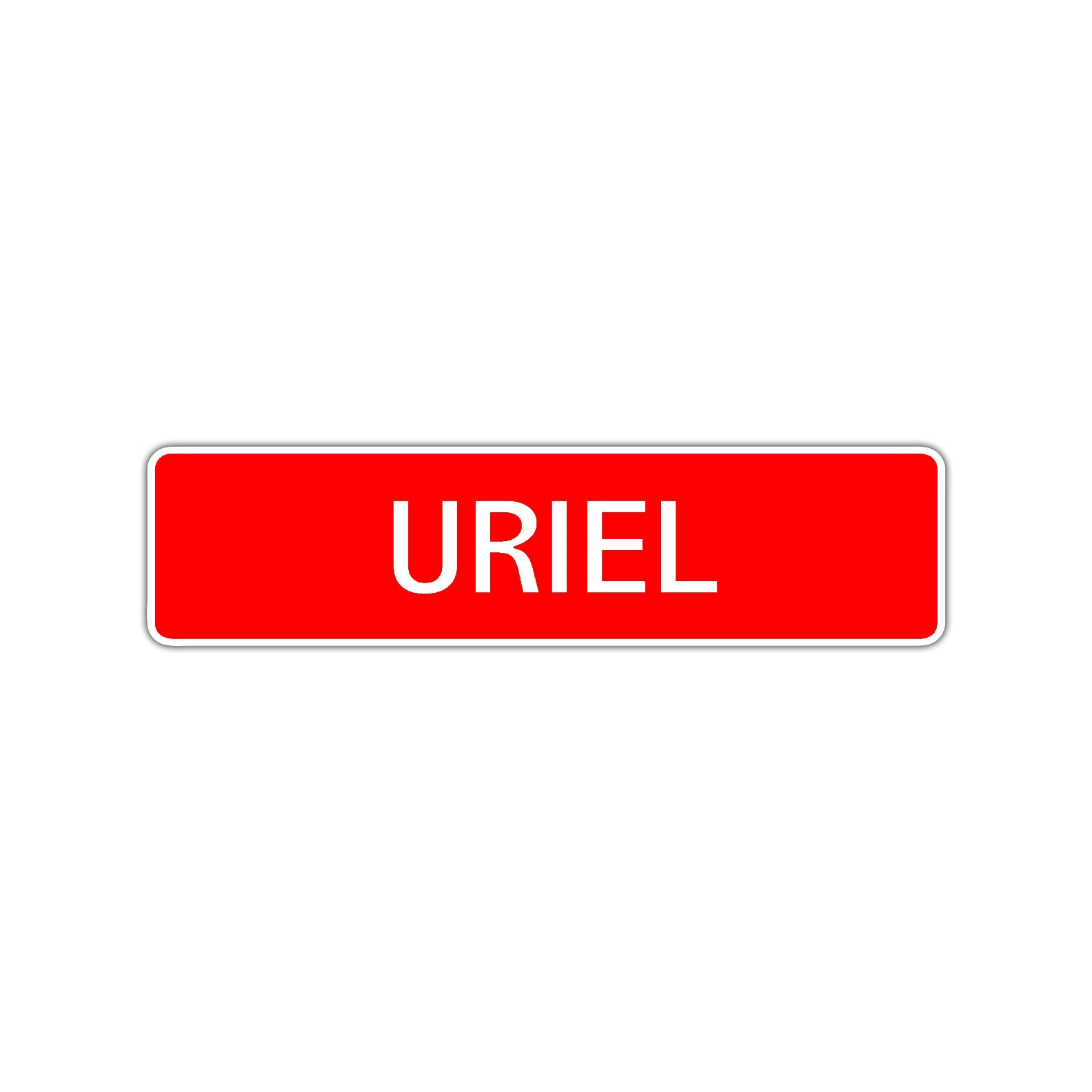 Uriel Street Sign Children Name Room Plate