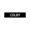 Colby Street Sign Children Name Room Plate