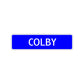 Colby Street Sign Children Name Room Plate