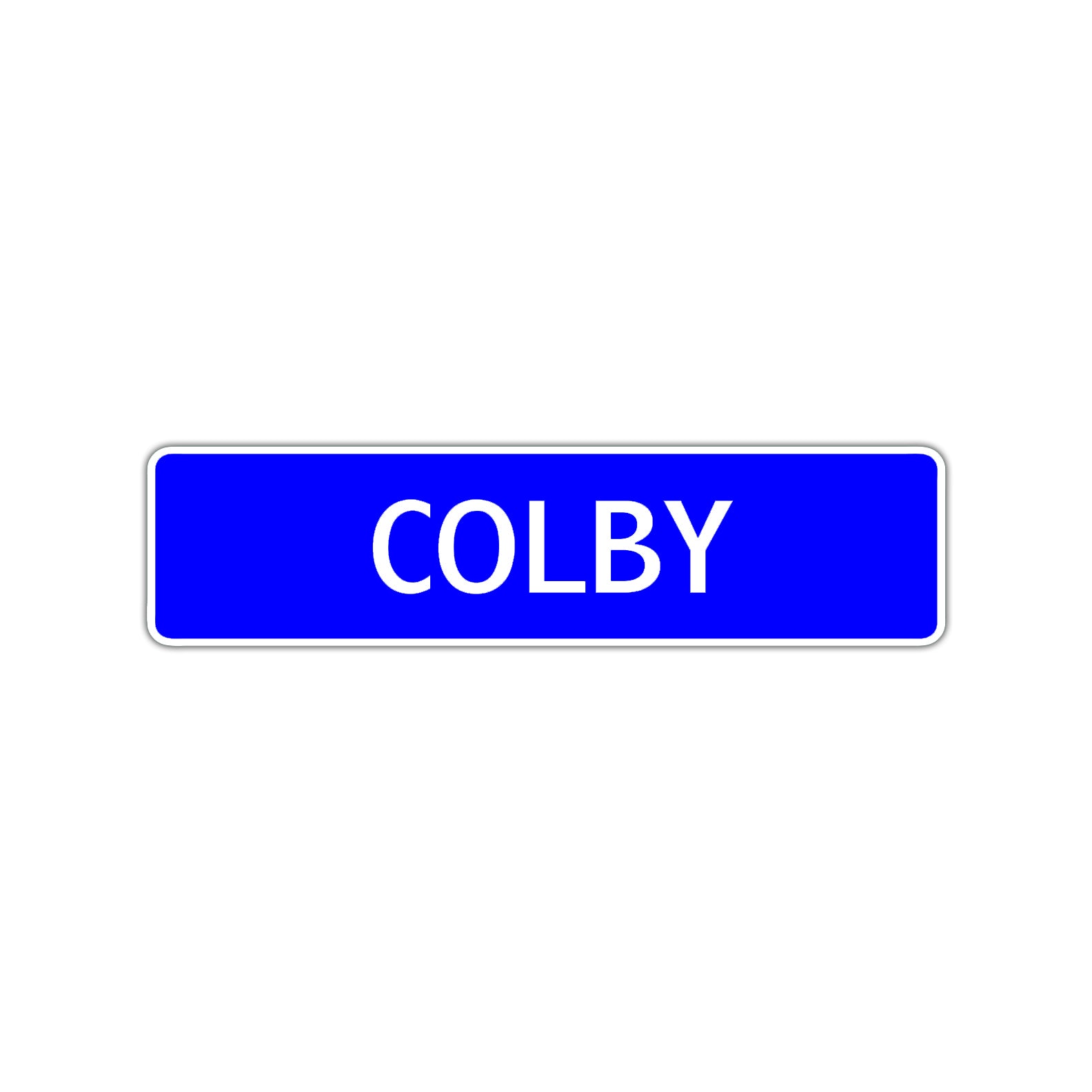 Colby Street Sign Children Name Room Plate