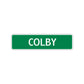 Colby Street Sign Children Name Room Plate