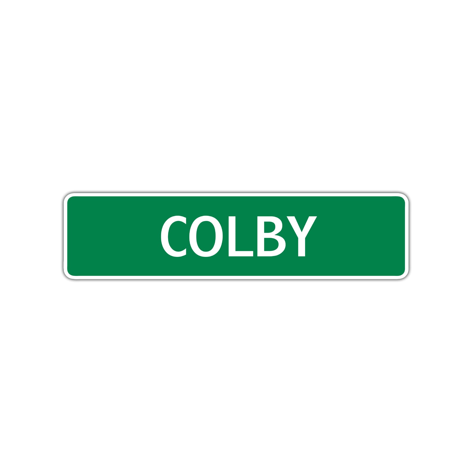 Colby Street Sign Children Name Room Plate
