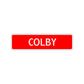 Colby Street Sign Children Name Room Plate
