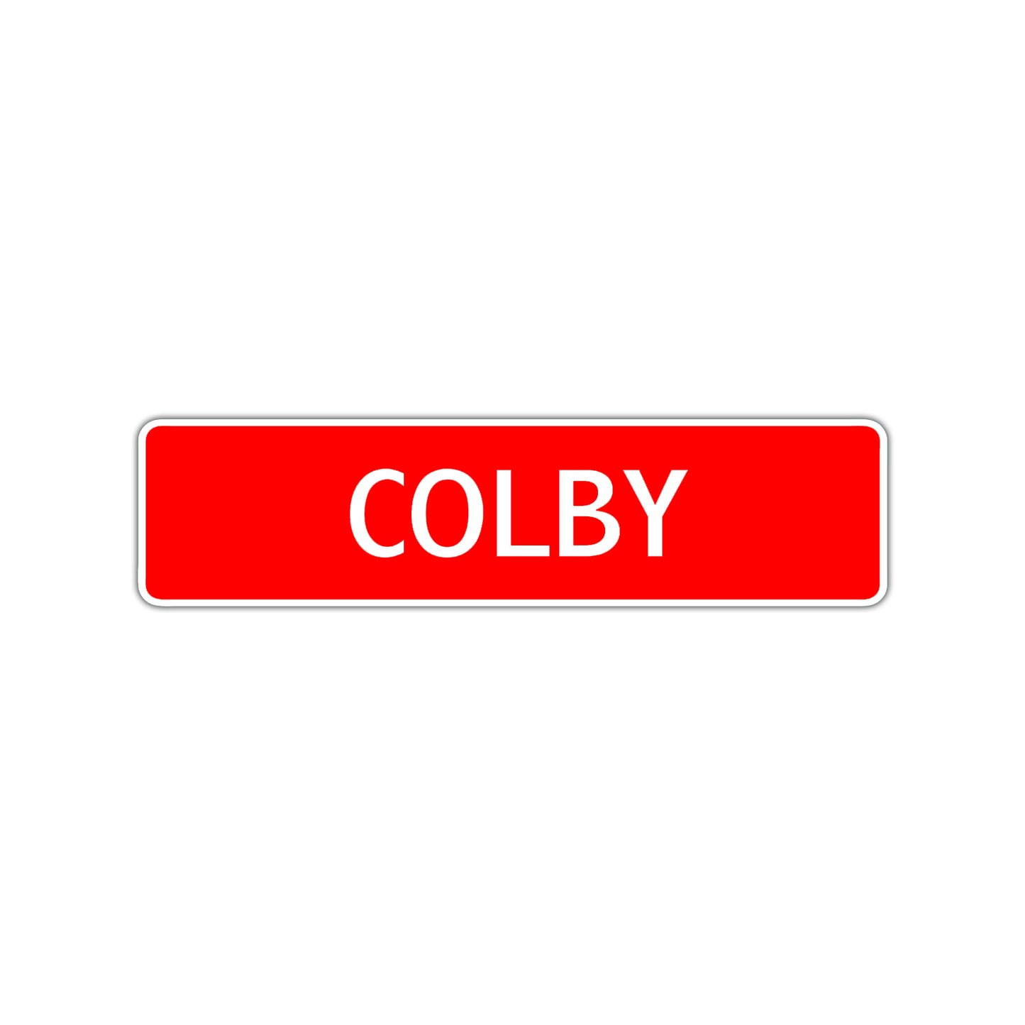 Colby Street Sign Children Name Room Plate