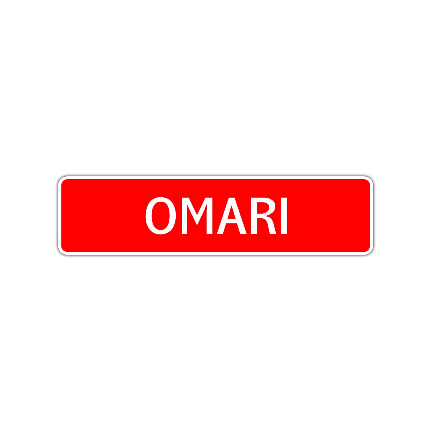 Omari Street Sign Children Name Room Plate