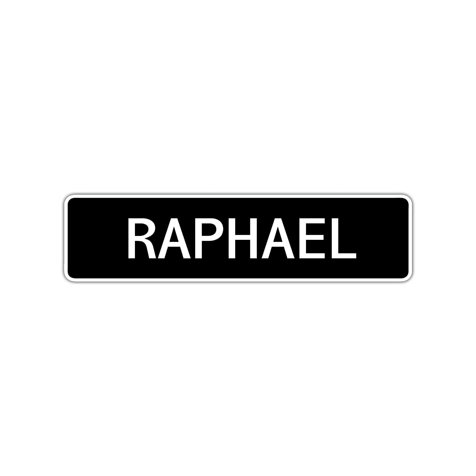 Raphael Street Sign Children Name Room Plate
