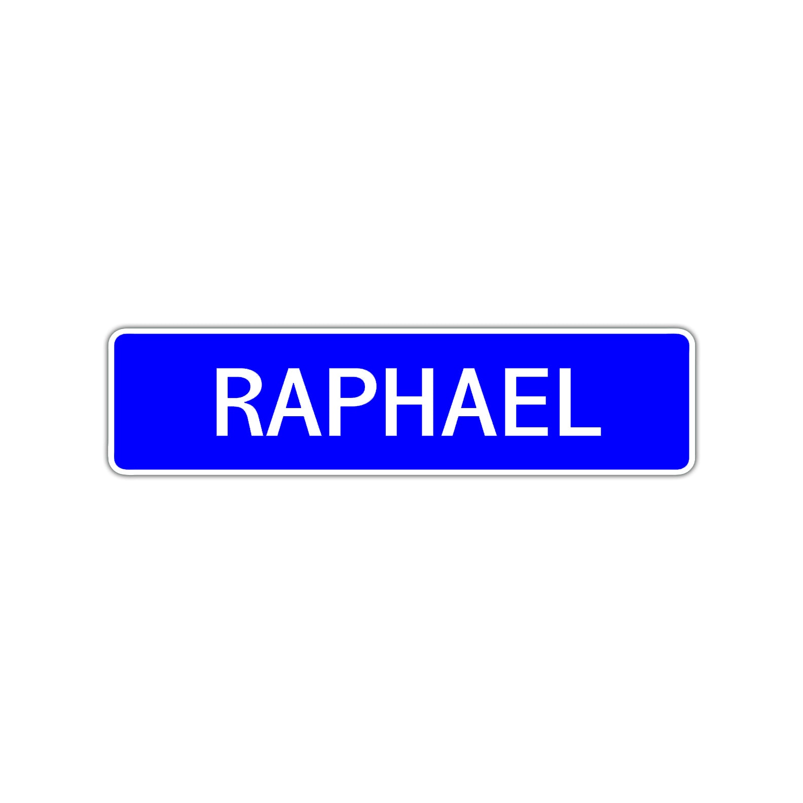 Raphael Street Sign Children Name Room Plate