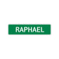 Raphael Street Sign Children Name Room Plate