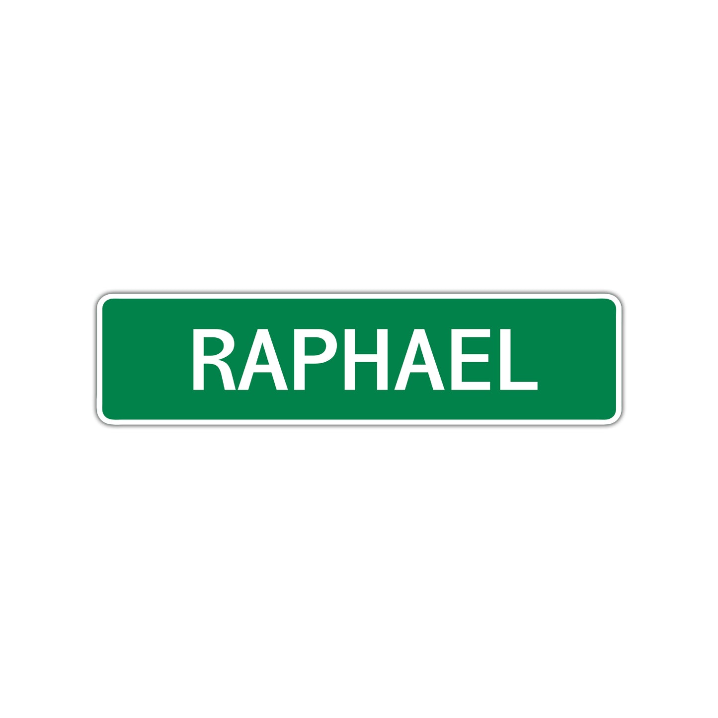 Raphael Street Sign Children Name Room Plate