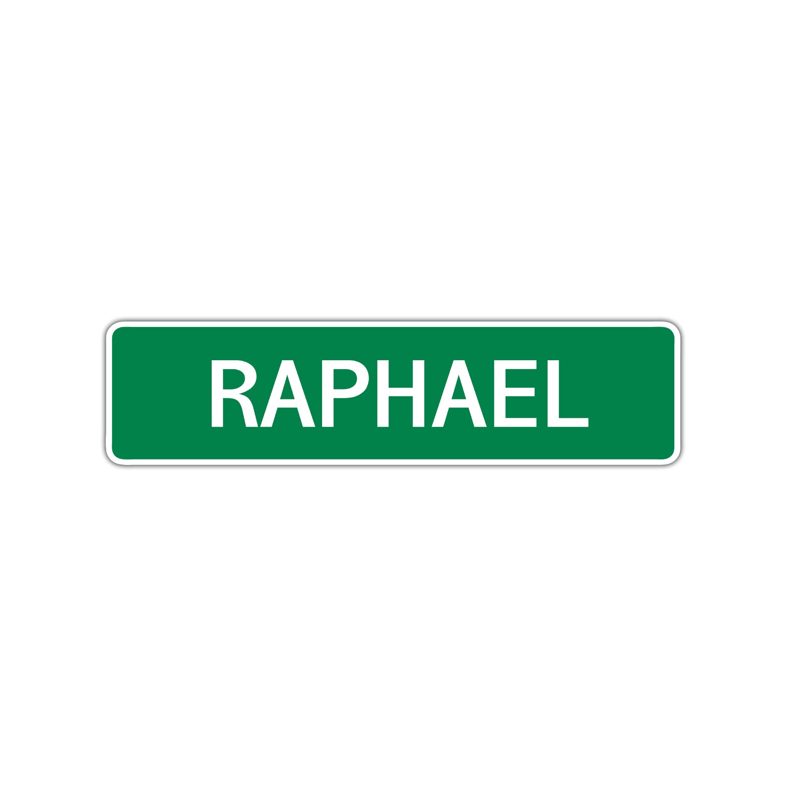 Raphael Street Sign Children Name Room Plate