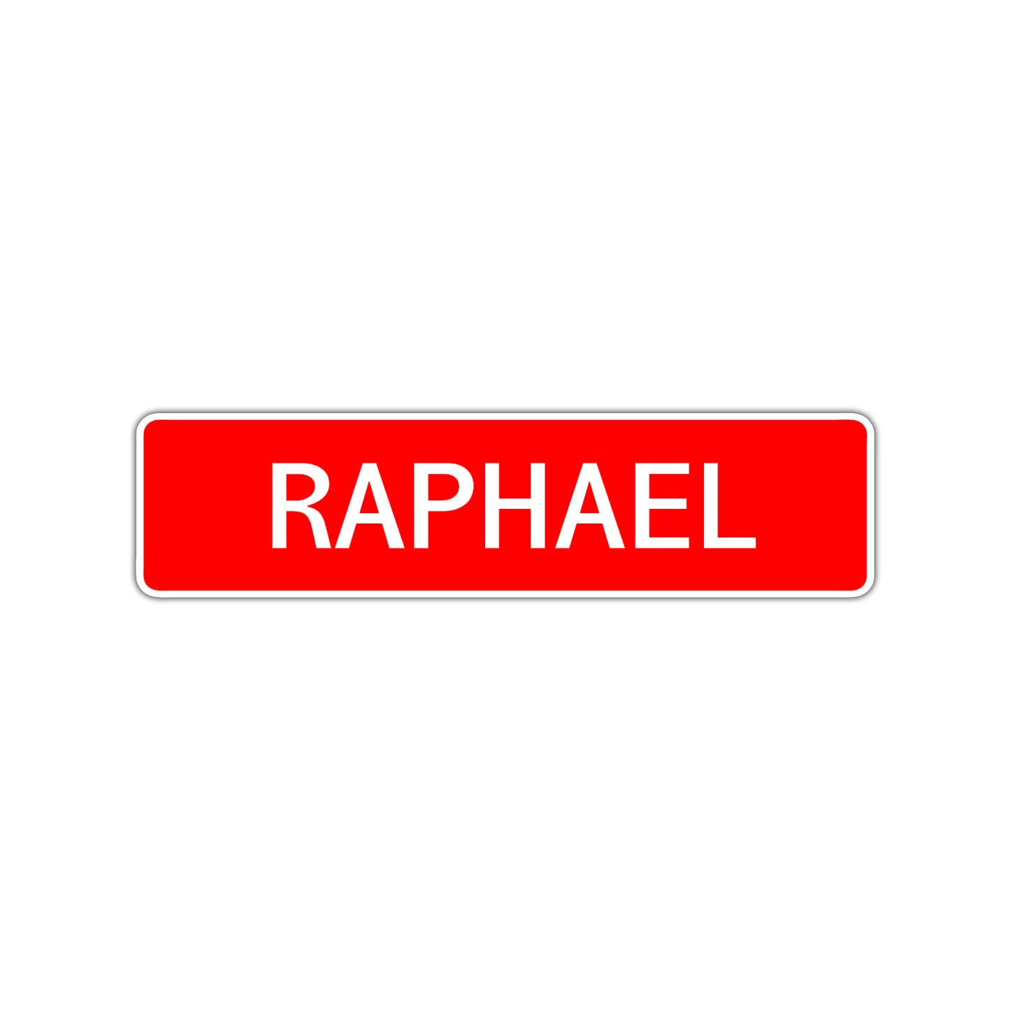 Raphael Street Sign Children Name Room Plate