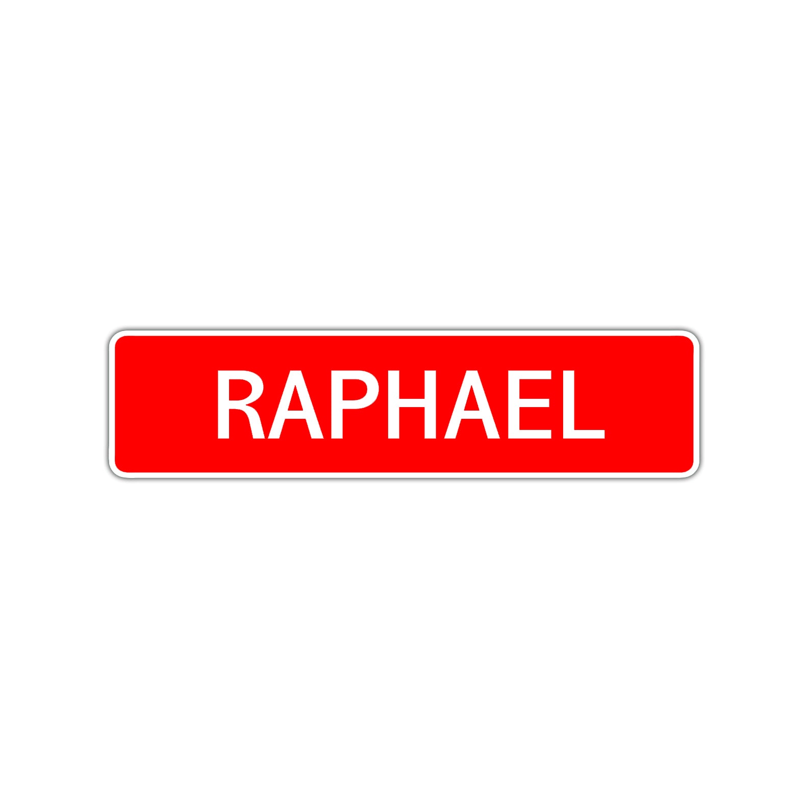 Raphael Street Sign Children Name Room Plate