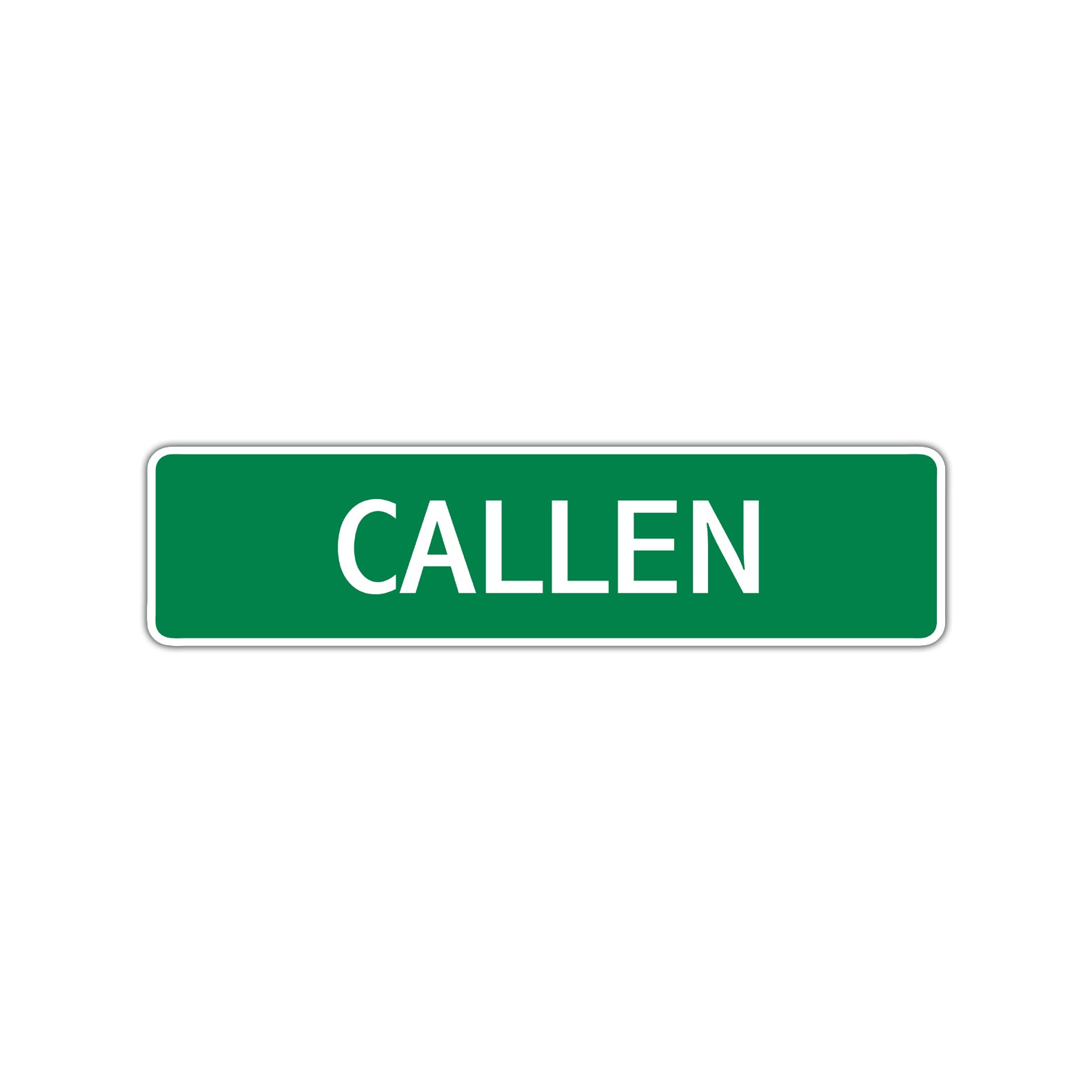 Callen Street Sign Children Name Room Plate