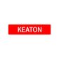Keaton Street Sign Children Name Room Plate