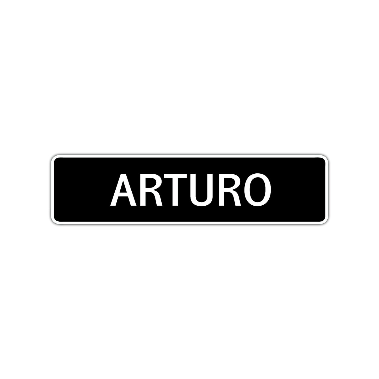 Arturo Street Sign Children Name Room Plate