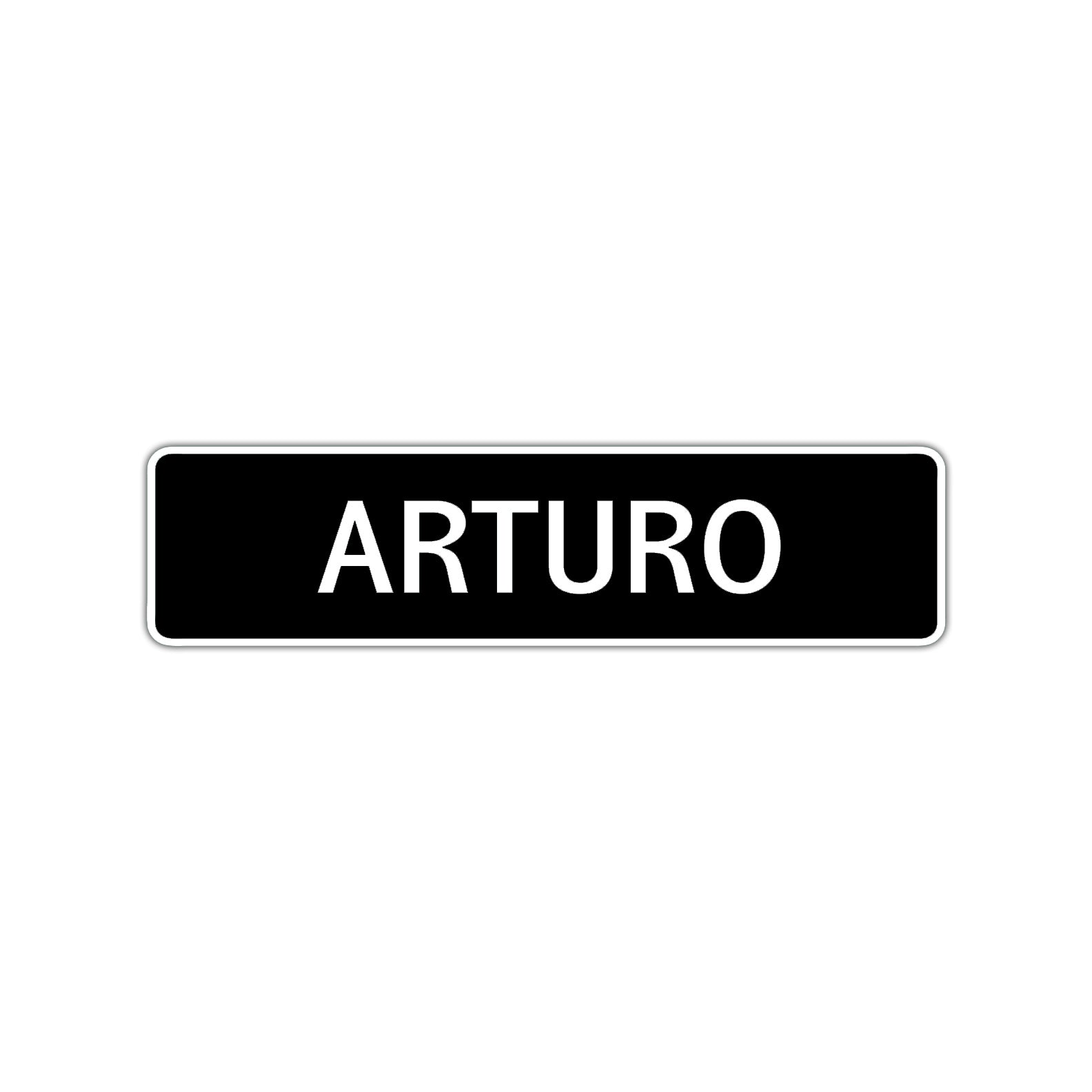Arturo Street Sign Children Name Room Plate