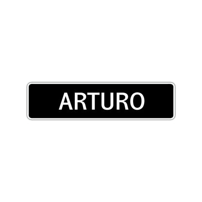 Arturo Street Sign Children Name Room Plate
