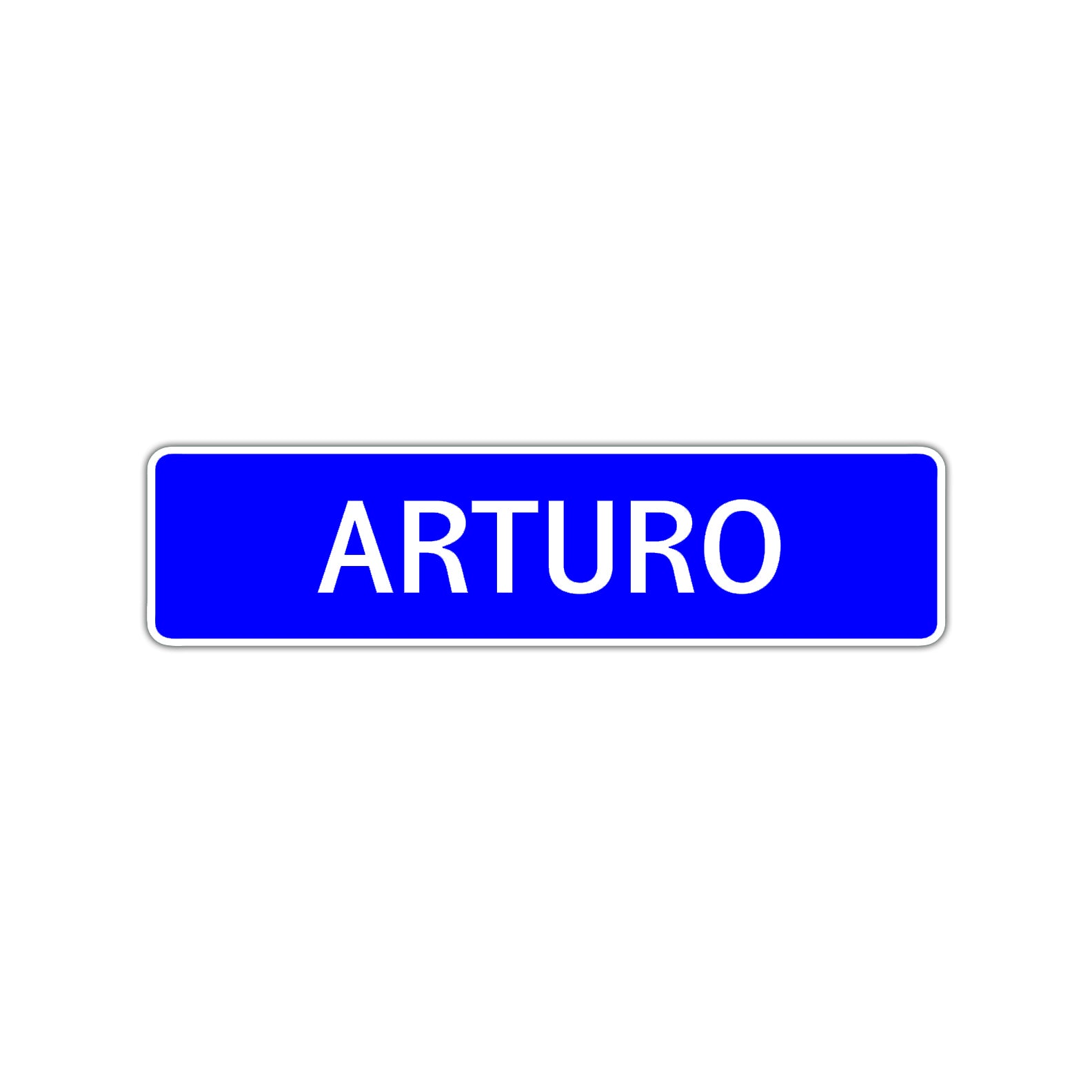 Arturo Street Sign Children Name Room Plate