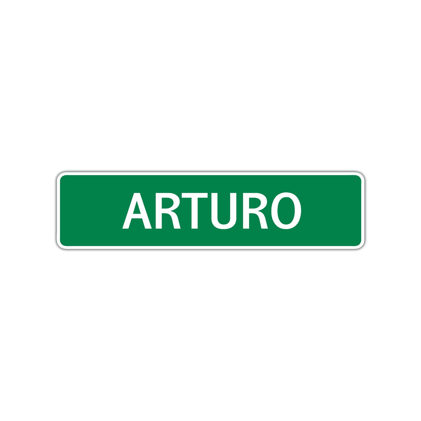 Arturo Street Sign Children Name Room Plate