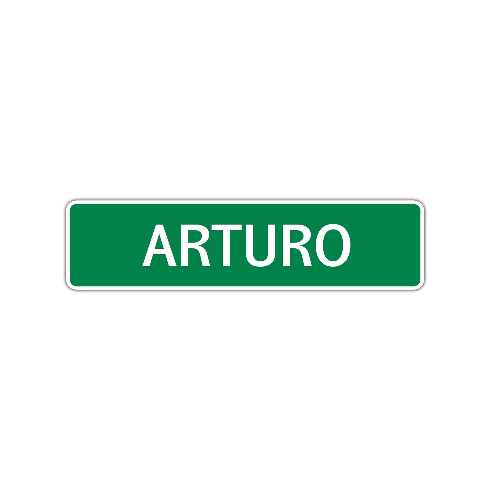 Arturo Street Sign Children Name Room Plate
