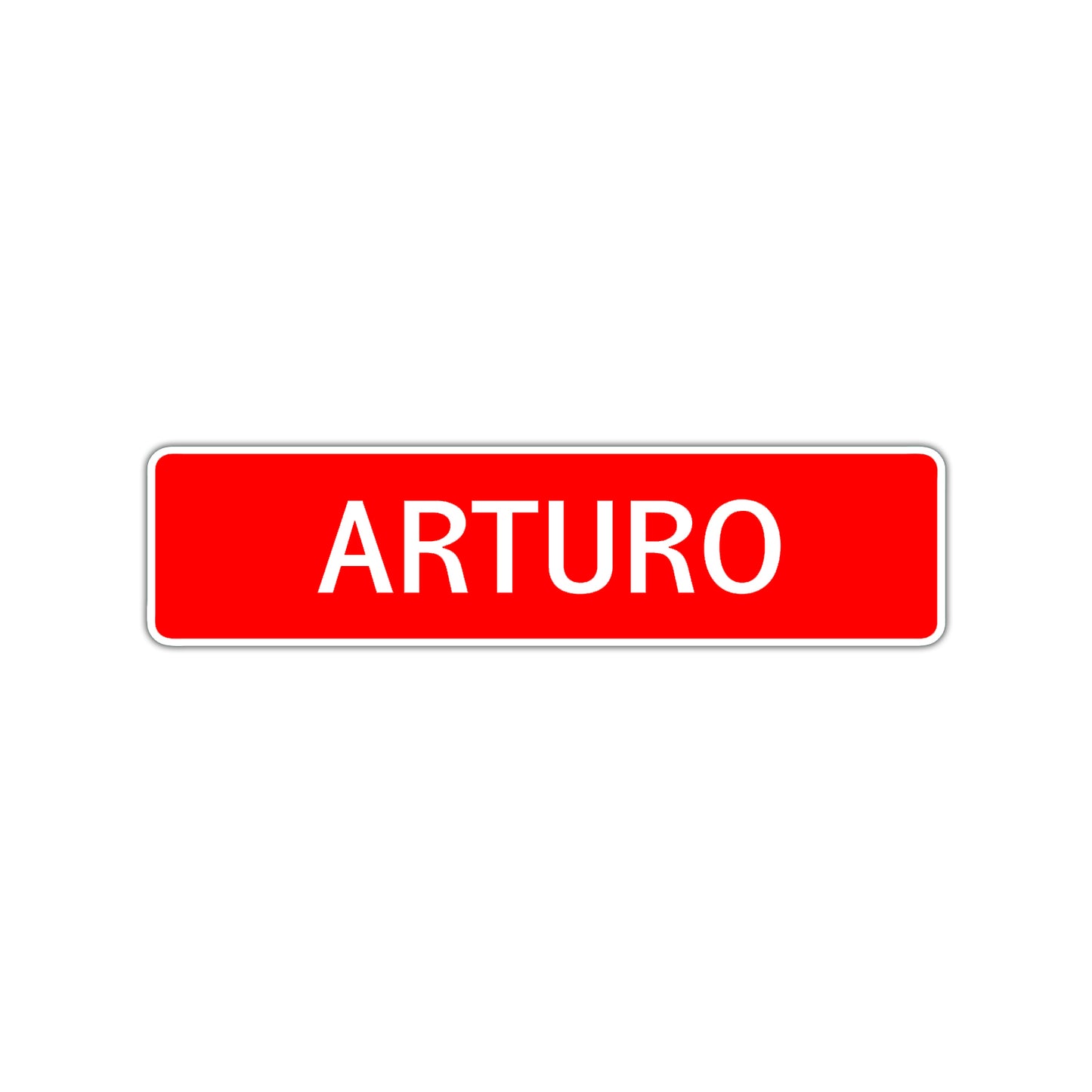 Arturo Street Sign Children Name Room Plate