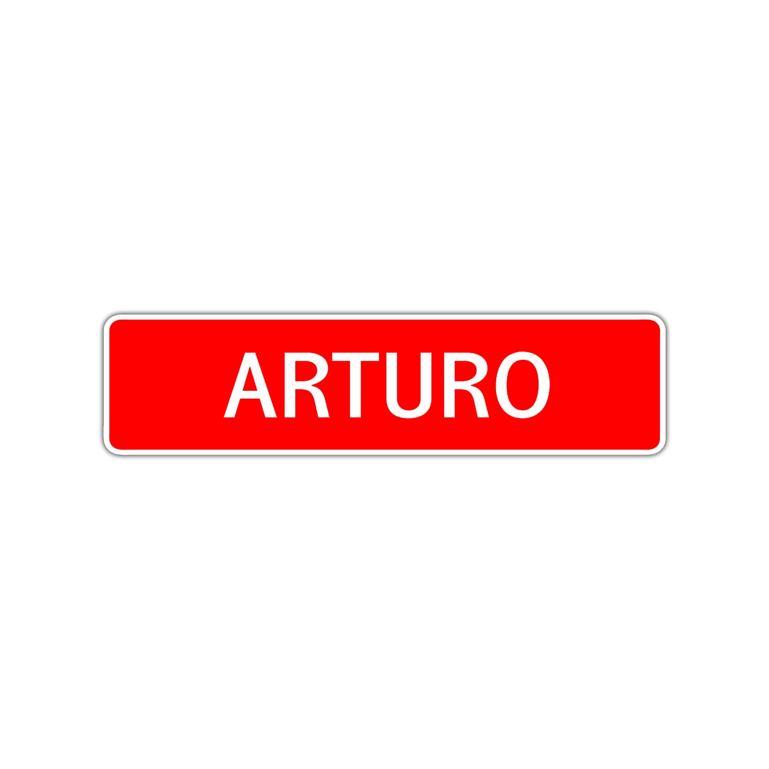 Arturo Street Sign Children Name Room Plate