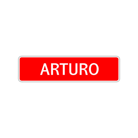 Arturo Street Sign Children Name Room Plate