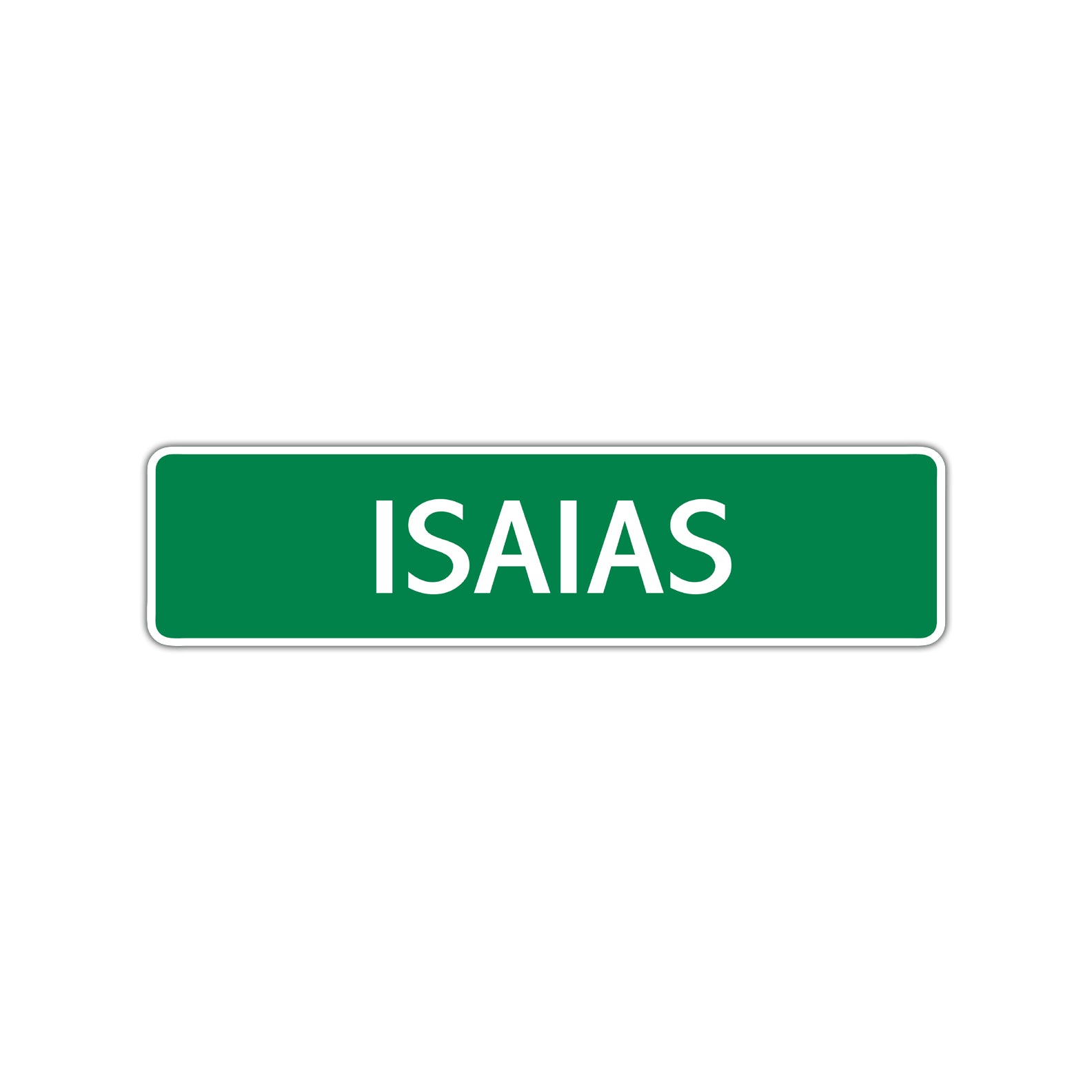 Isaias Street Sign Children Name Room Plate
