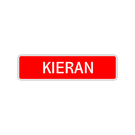 Kieran Street Sign Children Name Room Plate