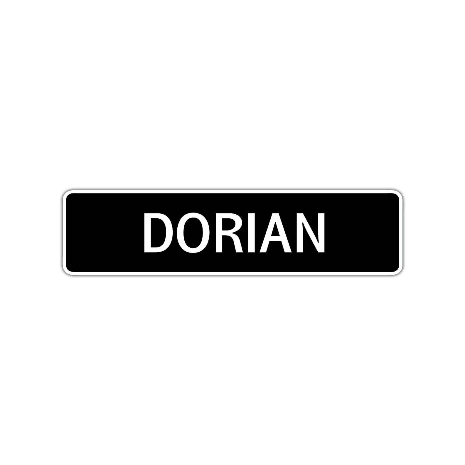 Dorian Street Sign Children Name Room Plate