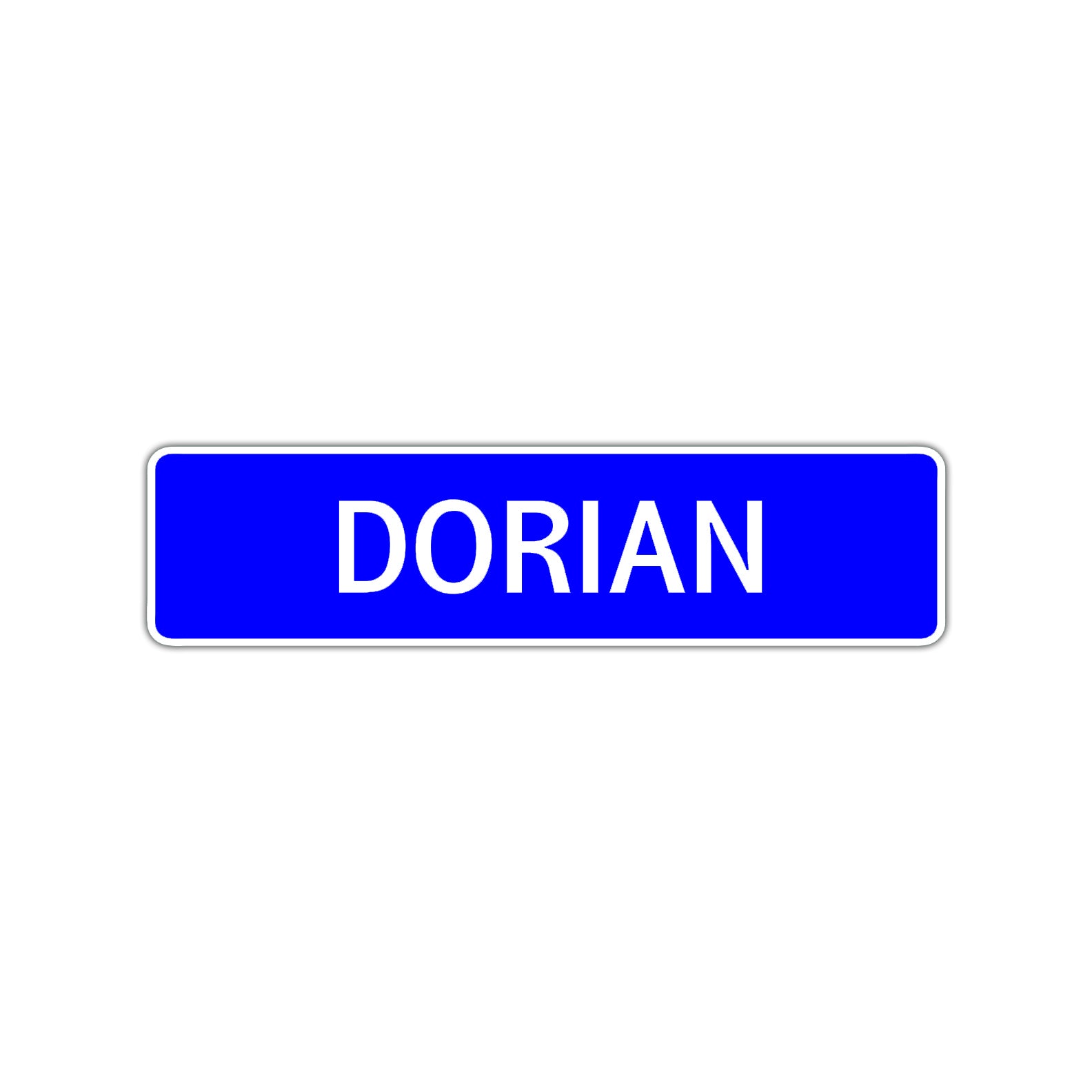 Dorian Street Sign Children Name Room Plate