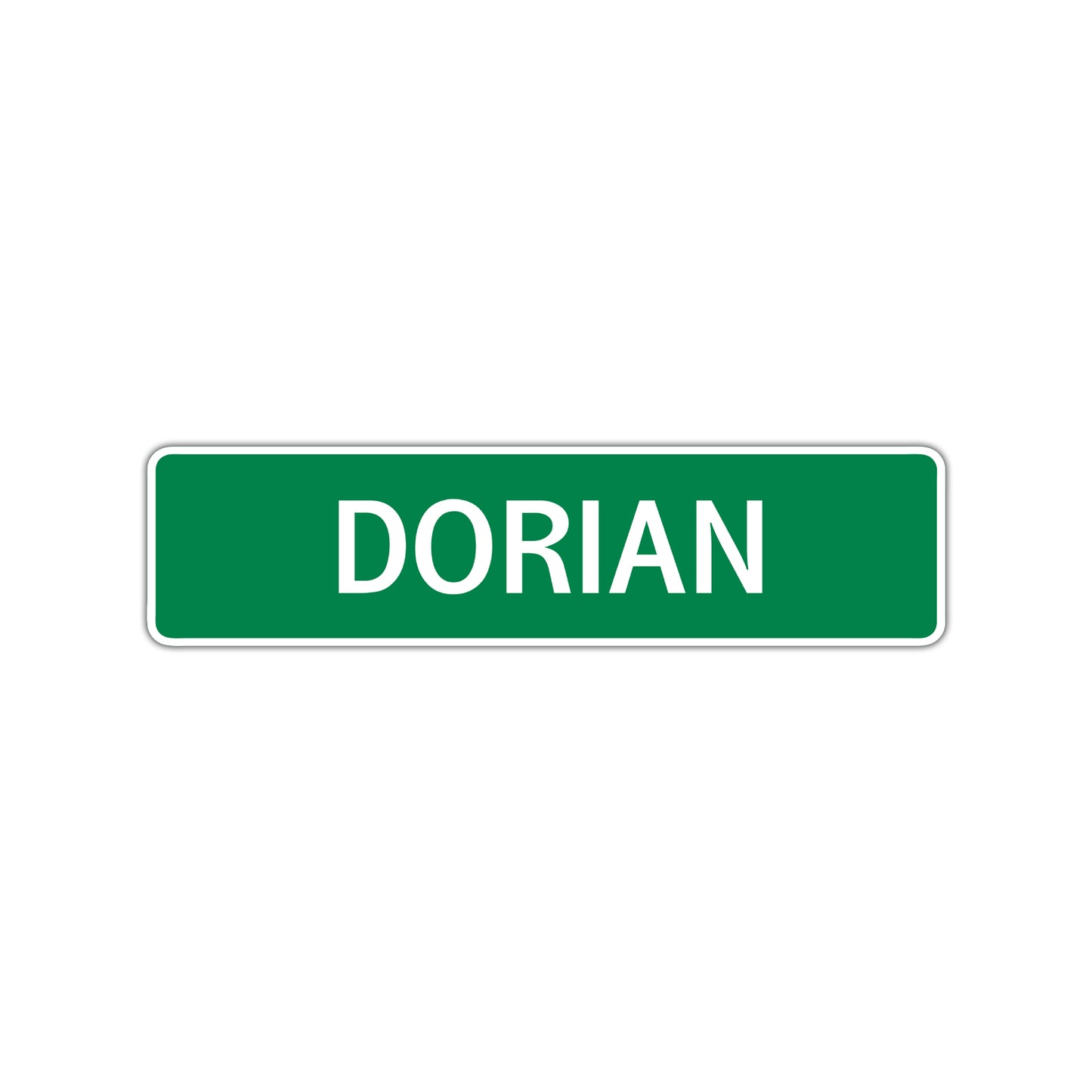 Dorian Street Sign Children Name Room Plate