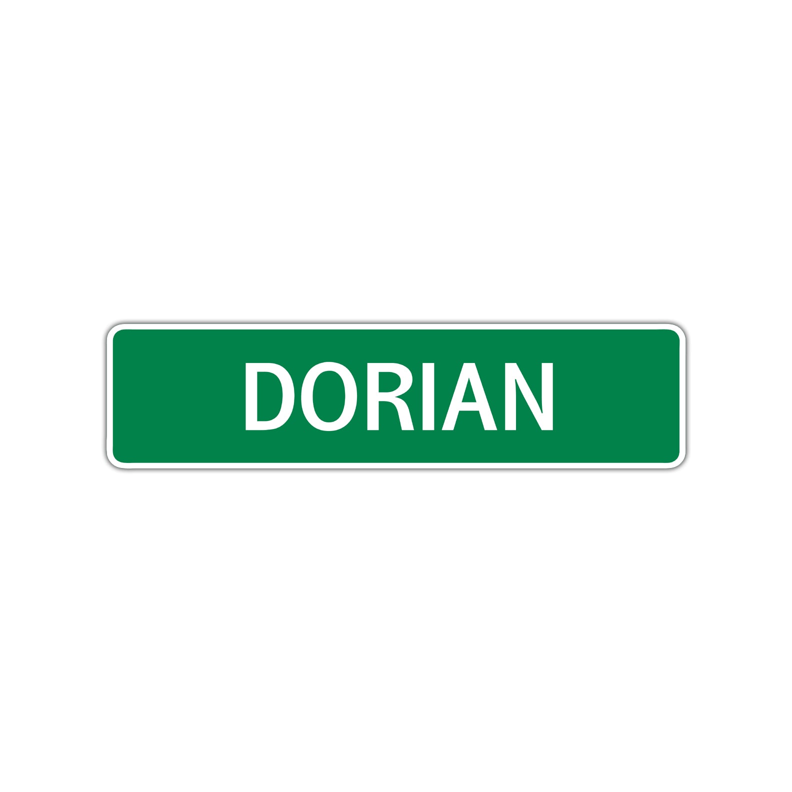 Dorian Street Sign Children Name Room Plate