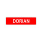 Dorian Street Sign Children Name Room Plate