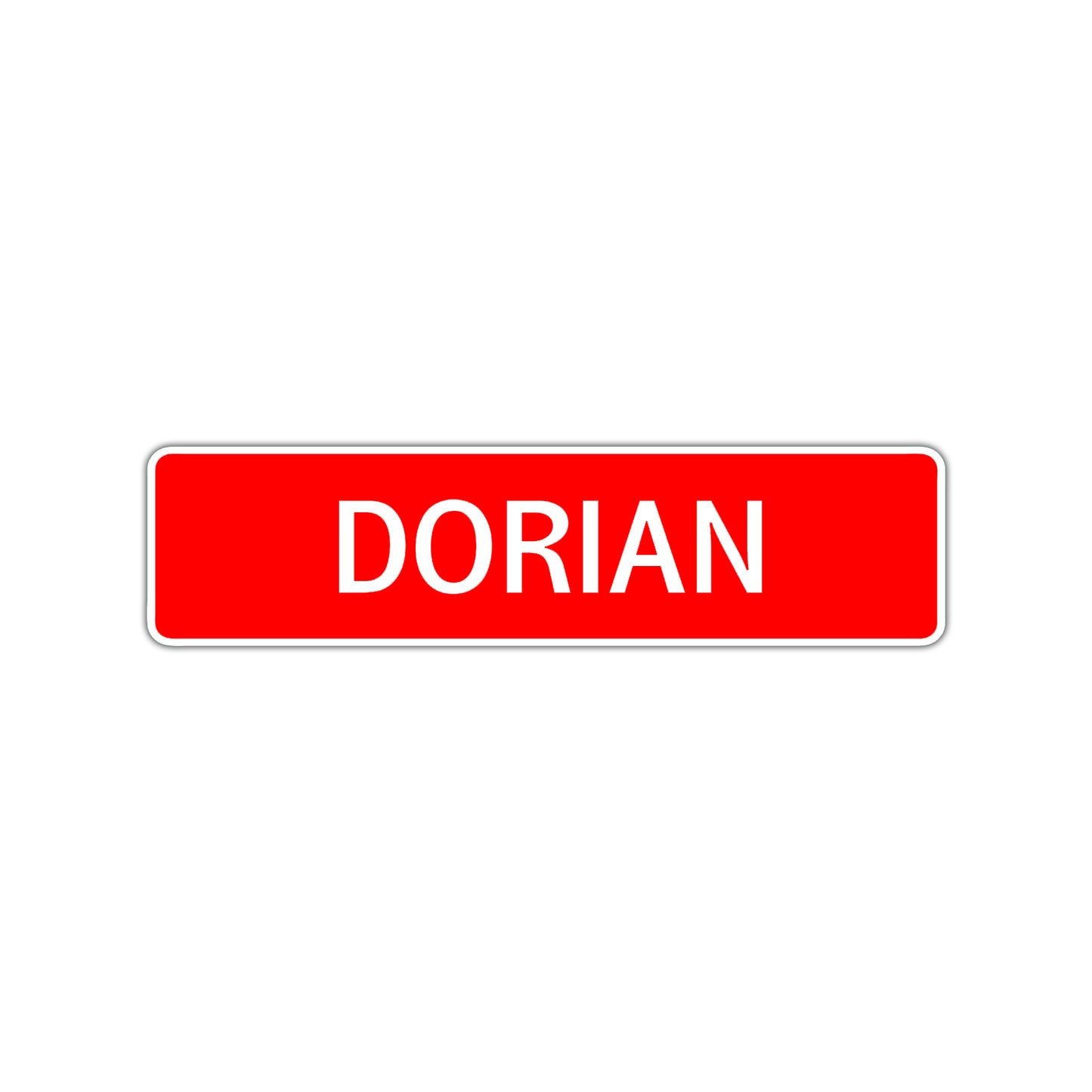 Dorian Street Sign Children Name Room Plate
