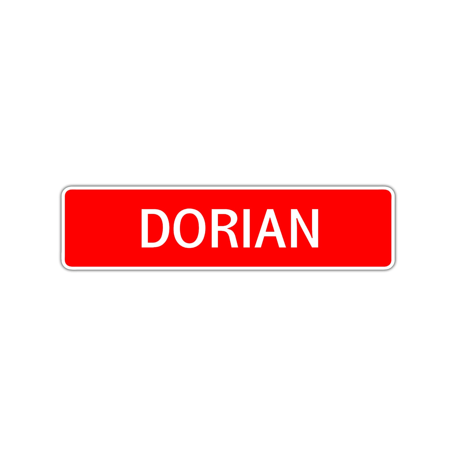 Dorian Street Sign Children Name Room Plate