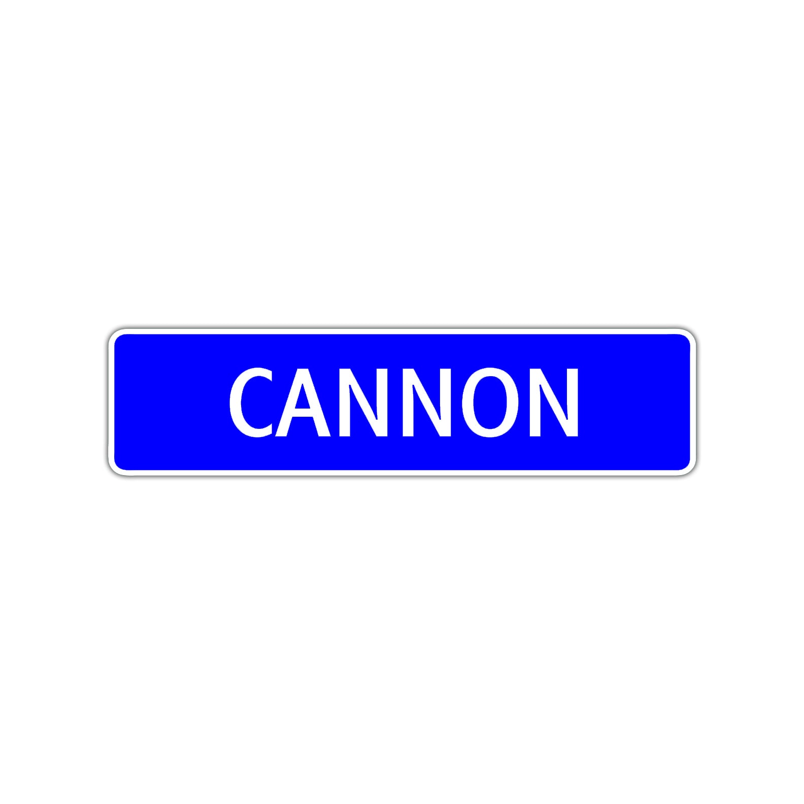 Cannon Street Sign Children Name Room Plate