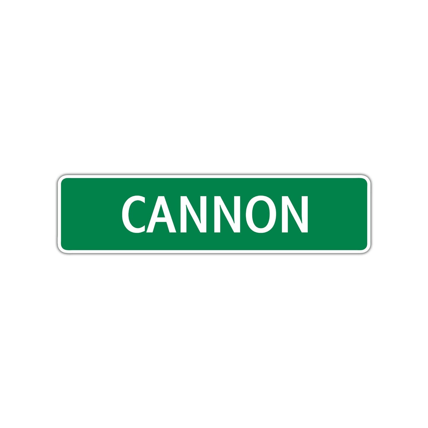 Cannon Street Sign Children Name Room Plate