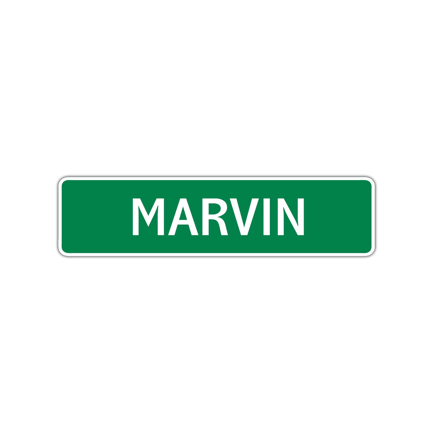 Marvin Street Sign Children Name Room Plate